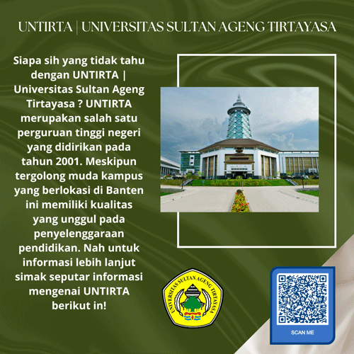 UNTIRTA Universitas Sultan Ageng Tirtayasa Ini Universitas