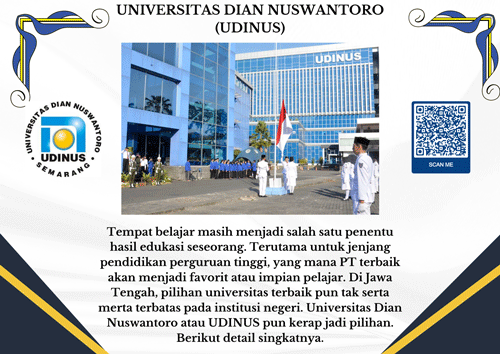 Universitas Dian Nuswantoro (UDINUS) Ini Universitas